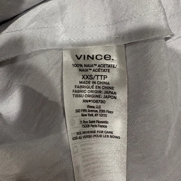 Vince Scoop-neck Satin Vest Top - Size XXS‎ - NEW With Tags. - Picture 10 of 14